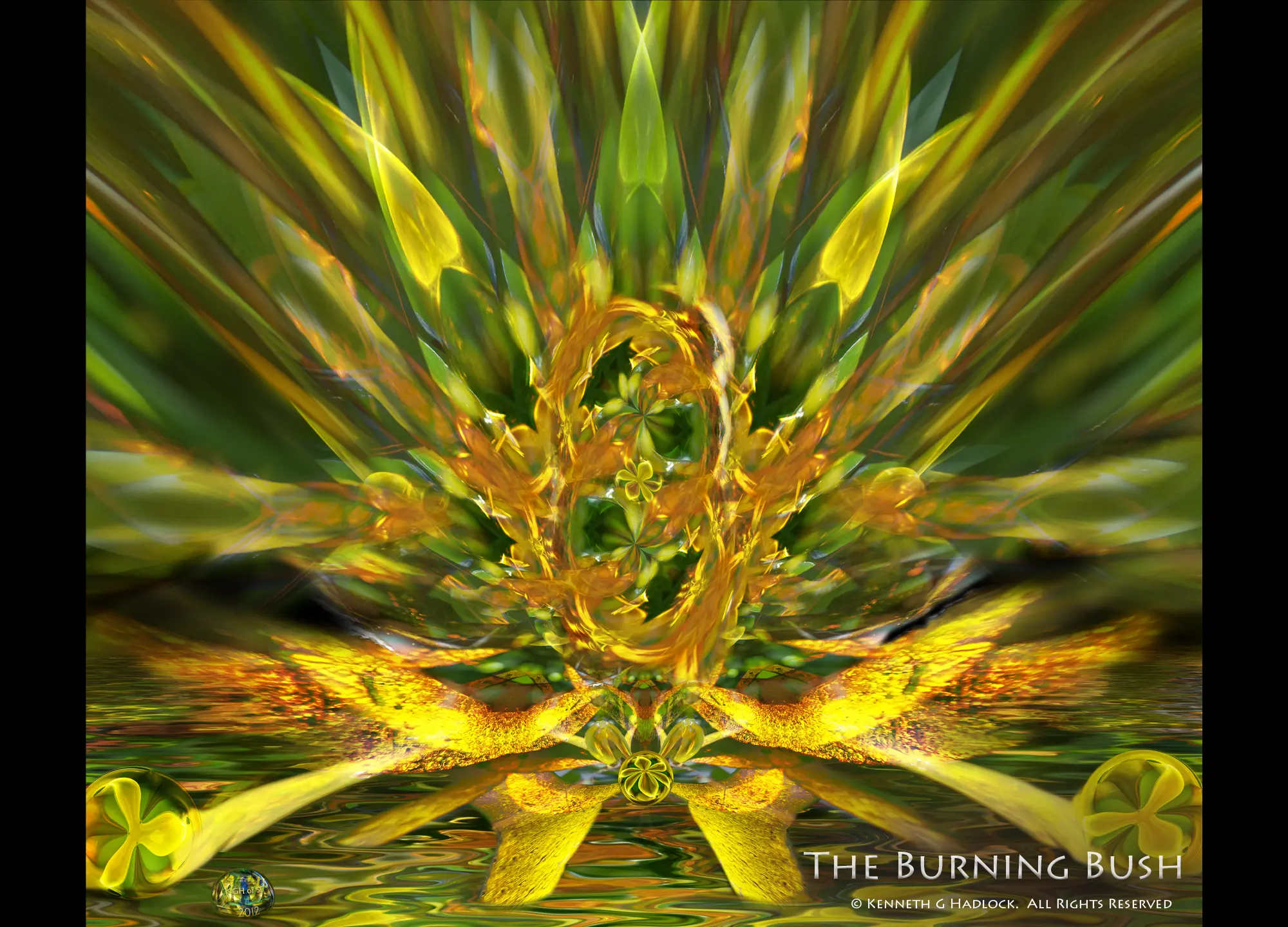 Digital Art - "Burning Bush"